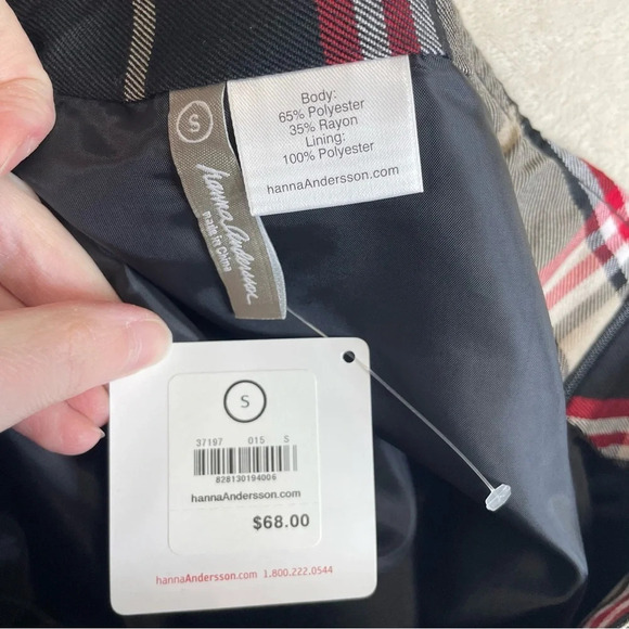 Hanna Anderson plaid academia mini skirt women’s small  school girl - Picture 5 of 5